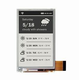 COG COF 250×122 E lnk Epaper Screen Electronic Paper Display Module SGS Active Matrix Electrophoretic Display