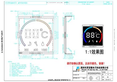 VA Lcd Touch Screen Panel , Liquid Crystal Display Panel Super Black Background