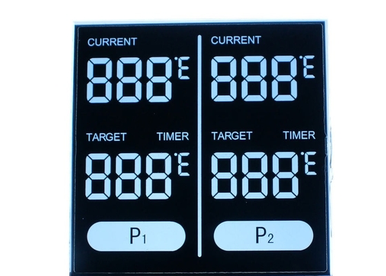 Transparent TN Air Conditioner Lcd Display Screen With White Led Backlight