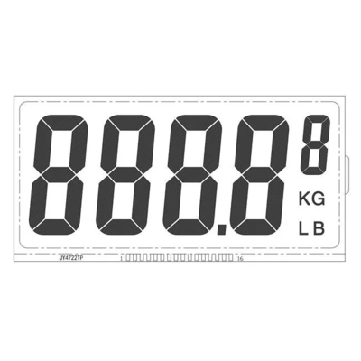 Alphanumeric 7 Segment Custom LCD Display I2C Interface For Front Screen