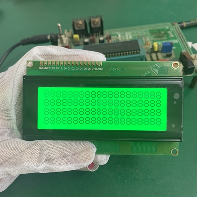 4x20 Character LCD Display Module with Yellow Green Backlight