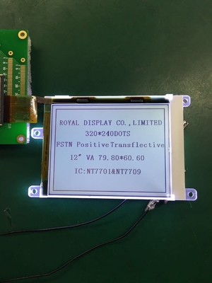 320*240 FSTN LCD Module Monochrome For Medical Scan Positive