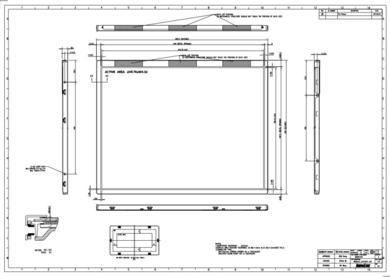 G121XCE-L01 12.1 Inch Innolux TFT LCD Module 1024*RGB*768 262k/16.2M Colors Display