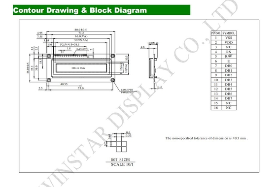 2.4'' 100*16 Dots Monochrome OLED Module Industrial/Medical Display WEG010016A