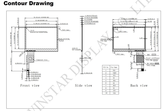 3.5'' Touch Panel Multi Touch COF CTP LLI2130 IC I2C Interface PCTP Customizable