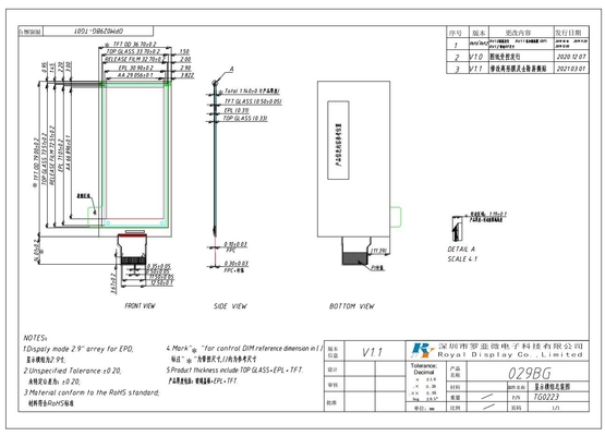 128*64 LCD Module Mini Size FSTN Transflective Positive With ST7567 6H