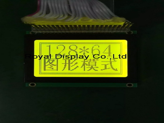 128*64 Graphic LCD Module With Backlight With AT0107/AT0108 Driver 20 Pin Industrial Display