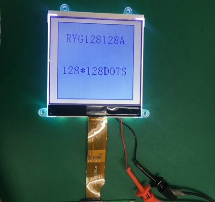 128*128 Graphic LCD Module STN Gray 6H With ST7541 Wide Temperature FPC Connector