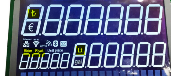 Transmissive Negative DFSTN LCD Module for Fuel Dispenser Super Wide Temperature Range