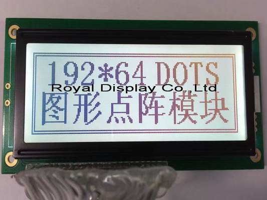 192*64 Graphic LCD Module Big Size STN PIN Connector With Backlight AT0107 AT0108 Industrial Display
