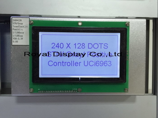 240*128 Graphic FSTN LCD Module With PCB T6963C Wide Temperature Industrial Display