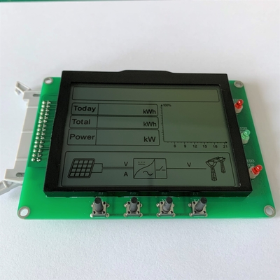 128*16 Dots FSTN Customized LCD Module 6H With ST7565P Wide Temperature For UPS Photovoltaic Inverter