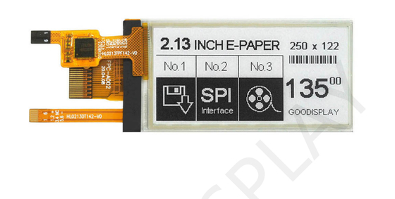 2.13'' 250*122 black and white ESL price tag E-paper display