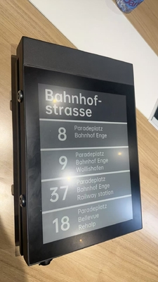 13.3'' monochrome E-paper display bus stop sign support customization
