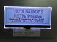 Graphic Stn Positive 19264 Dots Graphic Monochrome LCD Panel Industrial Standard Intelligent LCD Display