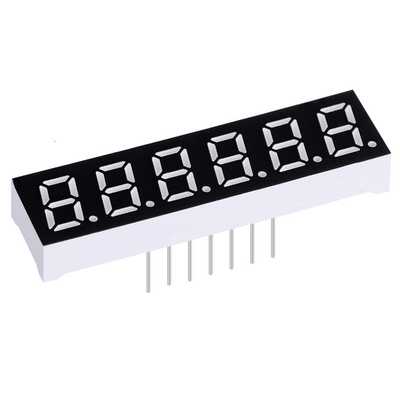 130mcd LED Segment Display Common Cathode Anode Red Emitting 0.3" ROHS