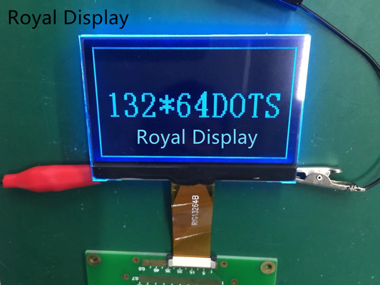 DFSTN Graphic LCD Monitor 132X64 Dots 30 pin With FPC Connector