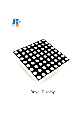 300mcd 8X8 Dot Matrix LED Display Common Cathode 60.2X60.2mm