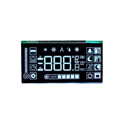 TN Black VA Digit 7 Segment LCD Monochrome For Water Meter / Energy Meter