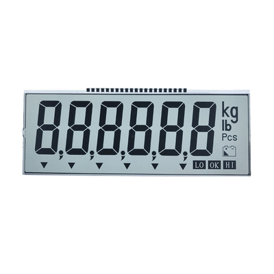 Monochrome 7 Segment LCD Display TN HTN STN FSTN For Water Meter